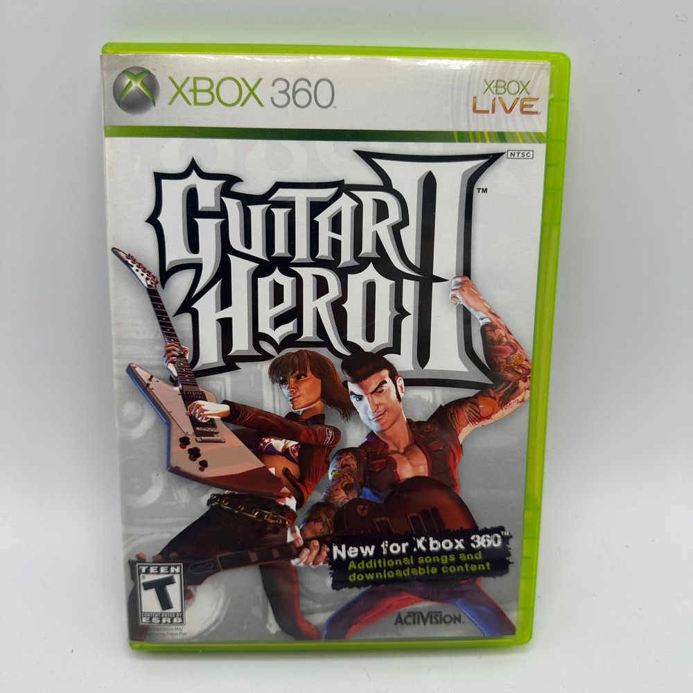 Guitar Hero II 2 (Microsoft Xbox 360, 2007) - Complete with Manual / CIB
